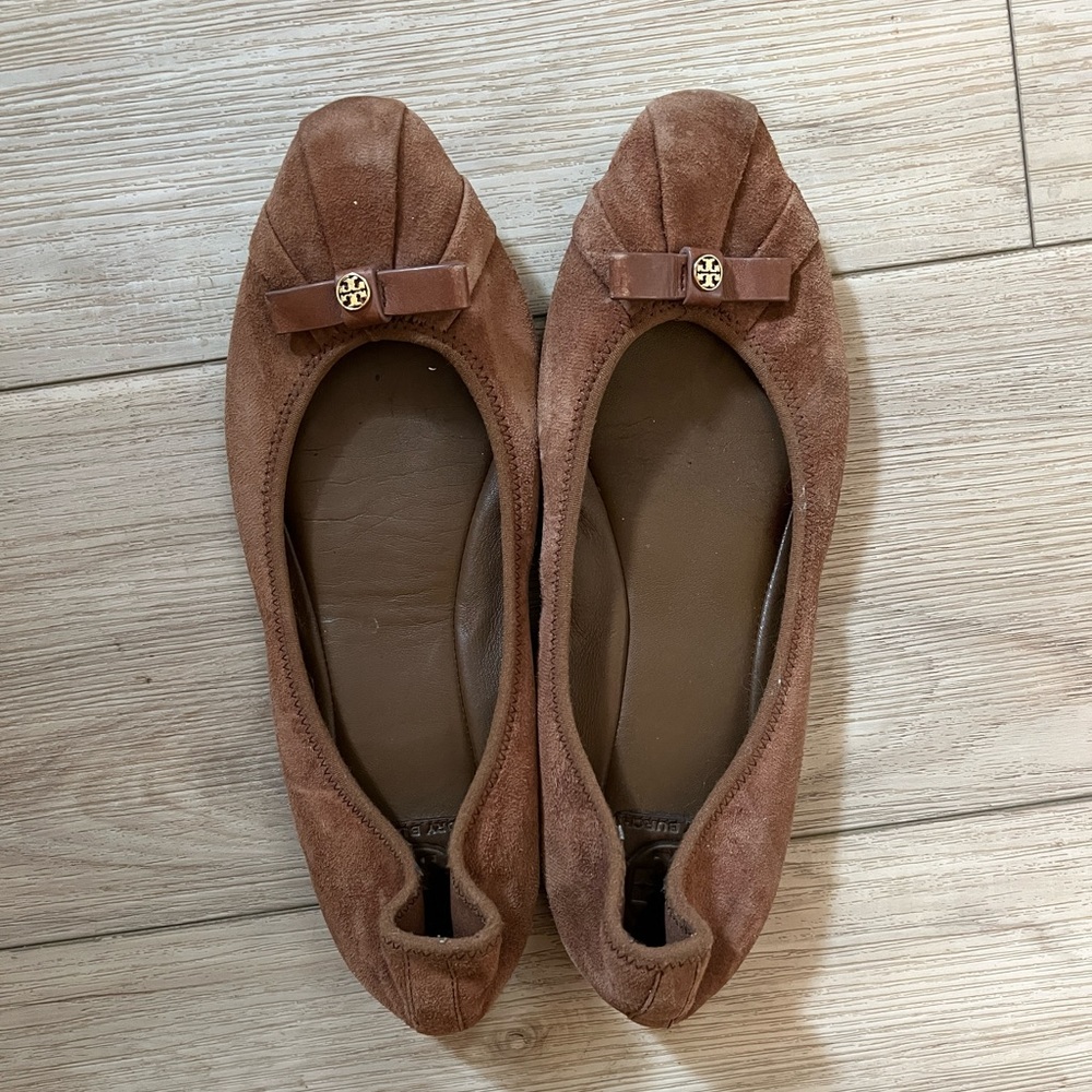 Suede Tory Burch Flats